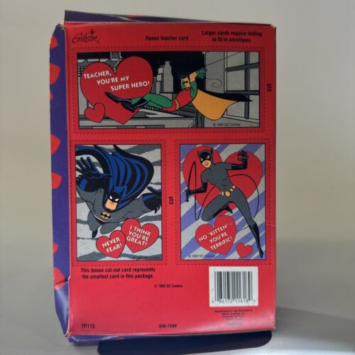 1992 Batman The Animated Series Valentines Cards