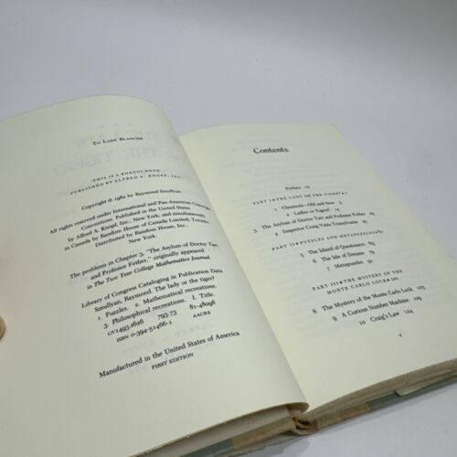 Lady or the Tiger? and Other Logic Puzzles by Raymond Smullyan, First Edition