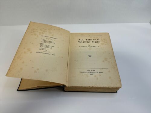 F. Scott Fitzgerald All the Sad Young Men 1926 HC First Edition G/VG
