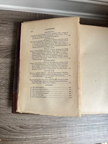 Mark Twain A Tramp Abroad 1880 HC First Edition 1st Print Publisher Morocco A/G