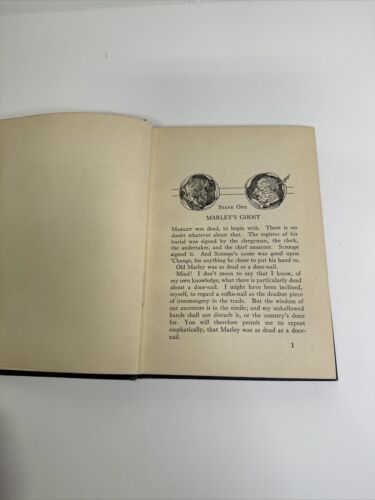 Charles Dickens A Christmas Carol 1914 HCDJ VG+