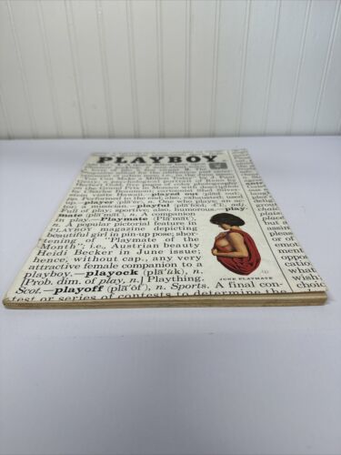 Playboy June 1961 Vintage Magazine Centerfold G/VG