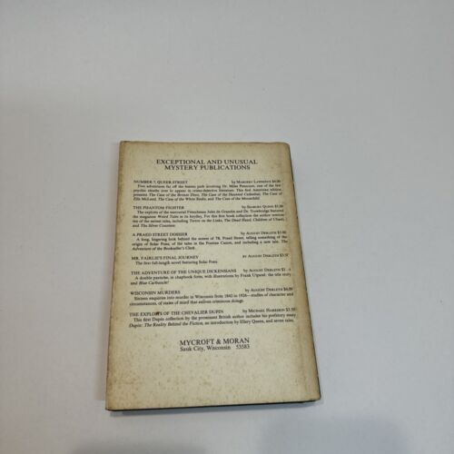 August Derleth The Chronicles of Solar Pons 1973 HCDJ First Edition VG/VG