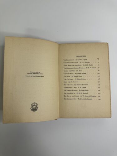 Shudders by Cynthia Asquith 1929 First Edition