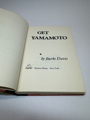 Burke Davis Get Yamamoto 1969 HCDJ First Edition 1st Printing VG/VG