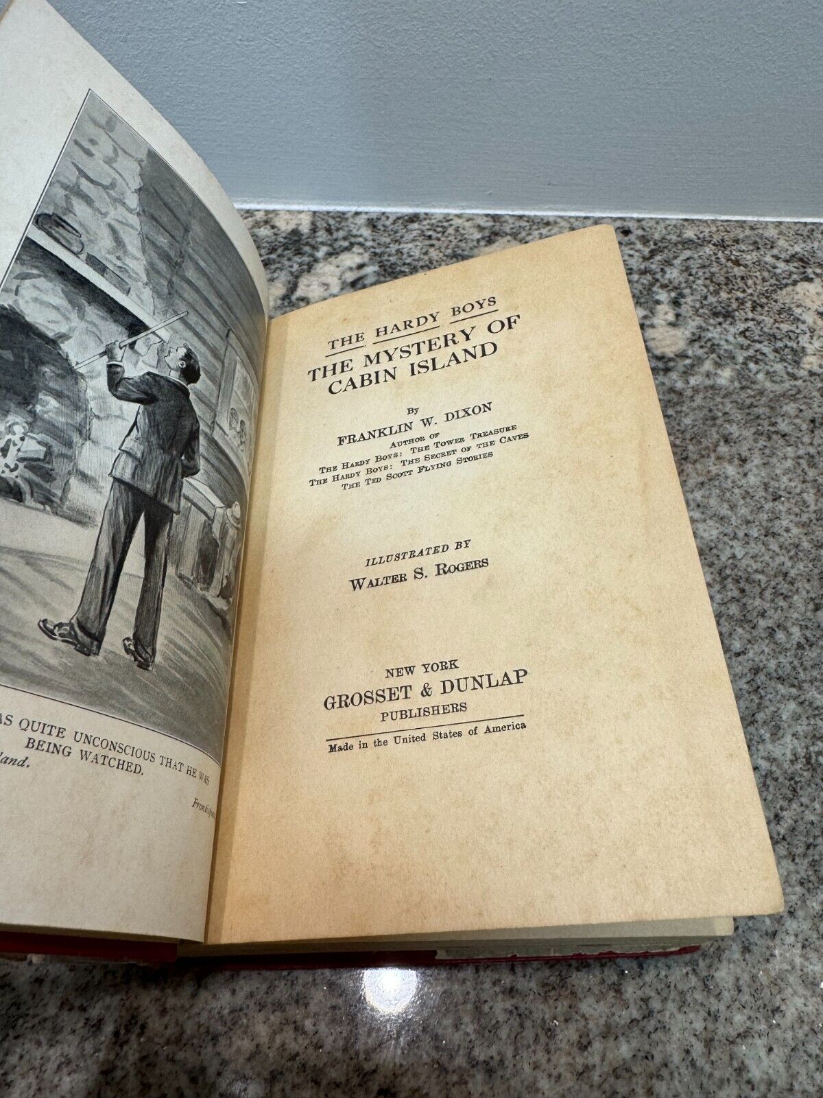 Franklin W. Dixon Hardy Boys #8 The Mystery of Cabin Island 1929 HCDJ First Ed.