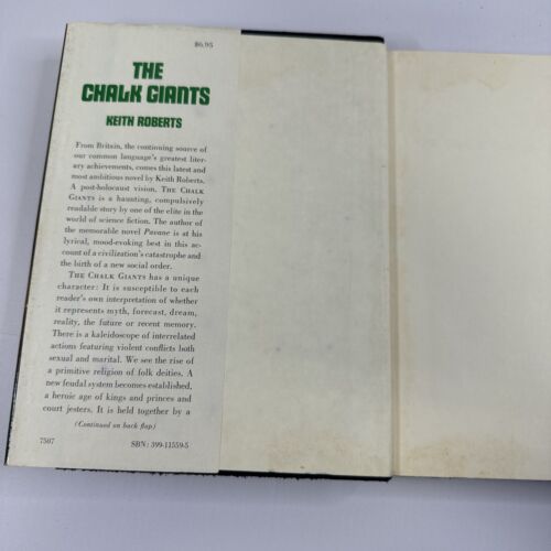 Keith Roberts The Chalk Giants 1974 HCDJ First American Edition VG+
