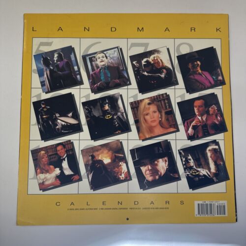 Vintage Batman Movie 1990 Calendar - Unsealed Unused