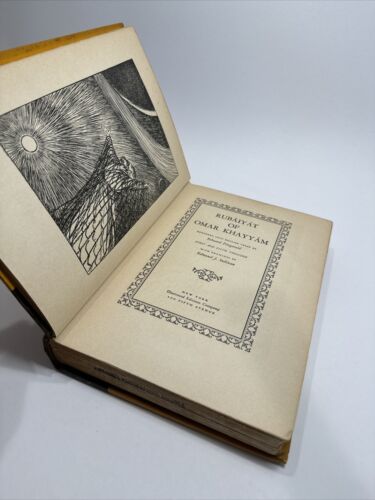 Rubaiyat of Omar Khayyam Edward Fitzgerald 1938 HC ExLi Illustrated Edition G/VG