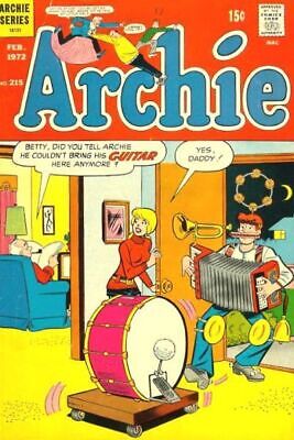 Archie Comic Publications Archie Vol 1 #215 1972 5.0 VG/FN
