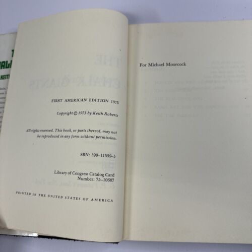 Keith Roberts The Chalk Giants 1974 HCDJ First American Edition VG+