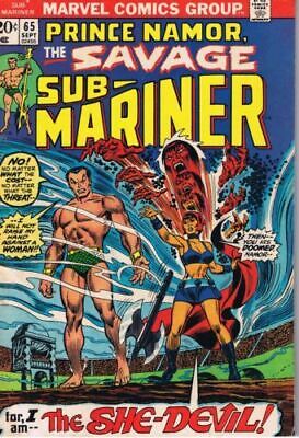 Marvel Comics Sub-Mariner Vol 1 #65A 1973 5.0 VG/FN