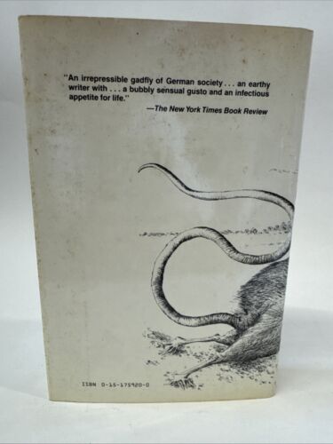 The Rat by Gunter Grass 1987 Hardcover Dustjacket First Edition Hardcover/DJ