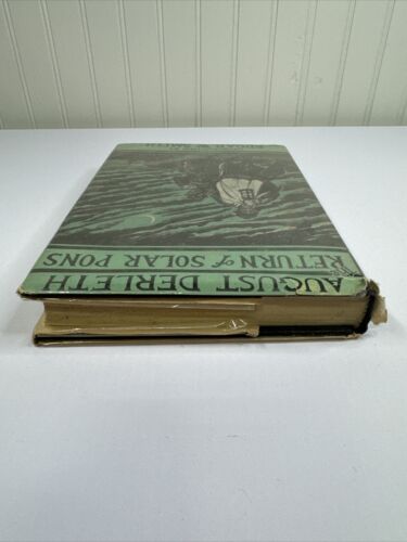 August Derleth The Return of Solar Pons 1958 HCDJ First Edition 1st Printing VG