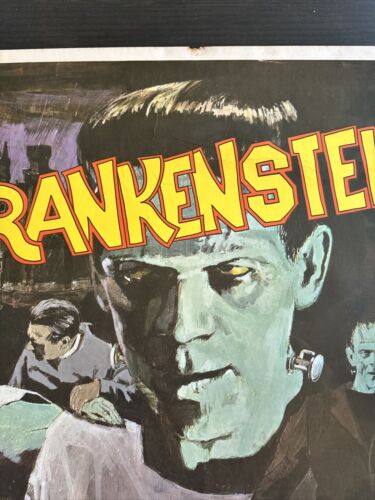 Frankenstein 1931 Movie Poster - 21” x 28” - 1960's Reproduction…CLEAN