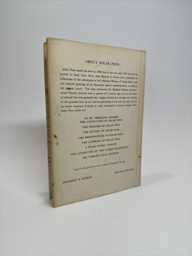 August Derleth Mr. Fairlie’s Final Journey 1968 HCDJ First Edition VG/VG