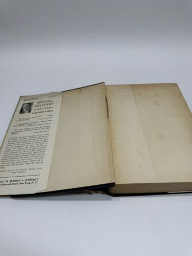 SPECIAL DELIVERY Branch Cabell First Edition 1933 Hardcover w/ Dust Jacket