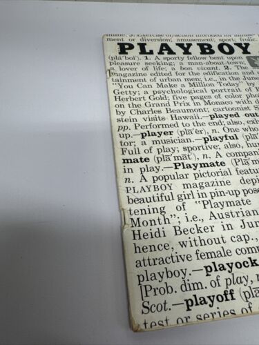 Playboy June 1961 Vintage Magazine Centerfold G/VG