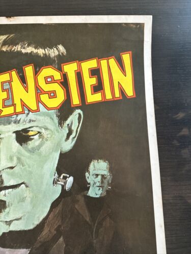 Frankenstein 1931 Movie Poster - 21” x 28” - 1960's Reproduction…CLEAN