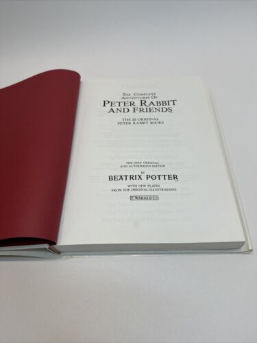 Beatrix Potter The Complete Adventures of Peter Rabbit and Friends 1985 HCDJ VG