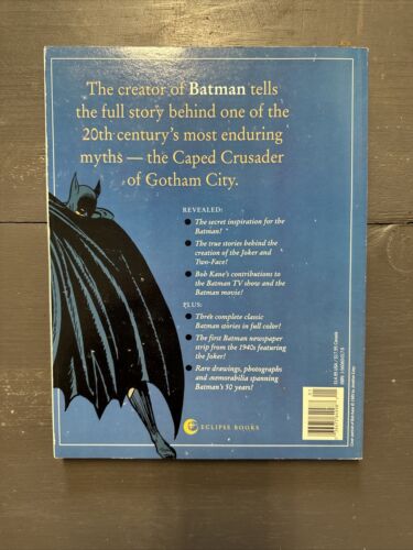 BATMAN & ME by BOB KANE Regular Softcover 1989 NM/MINT copy 1st print NOS