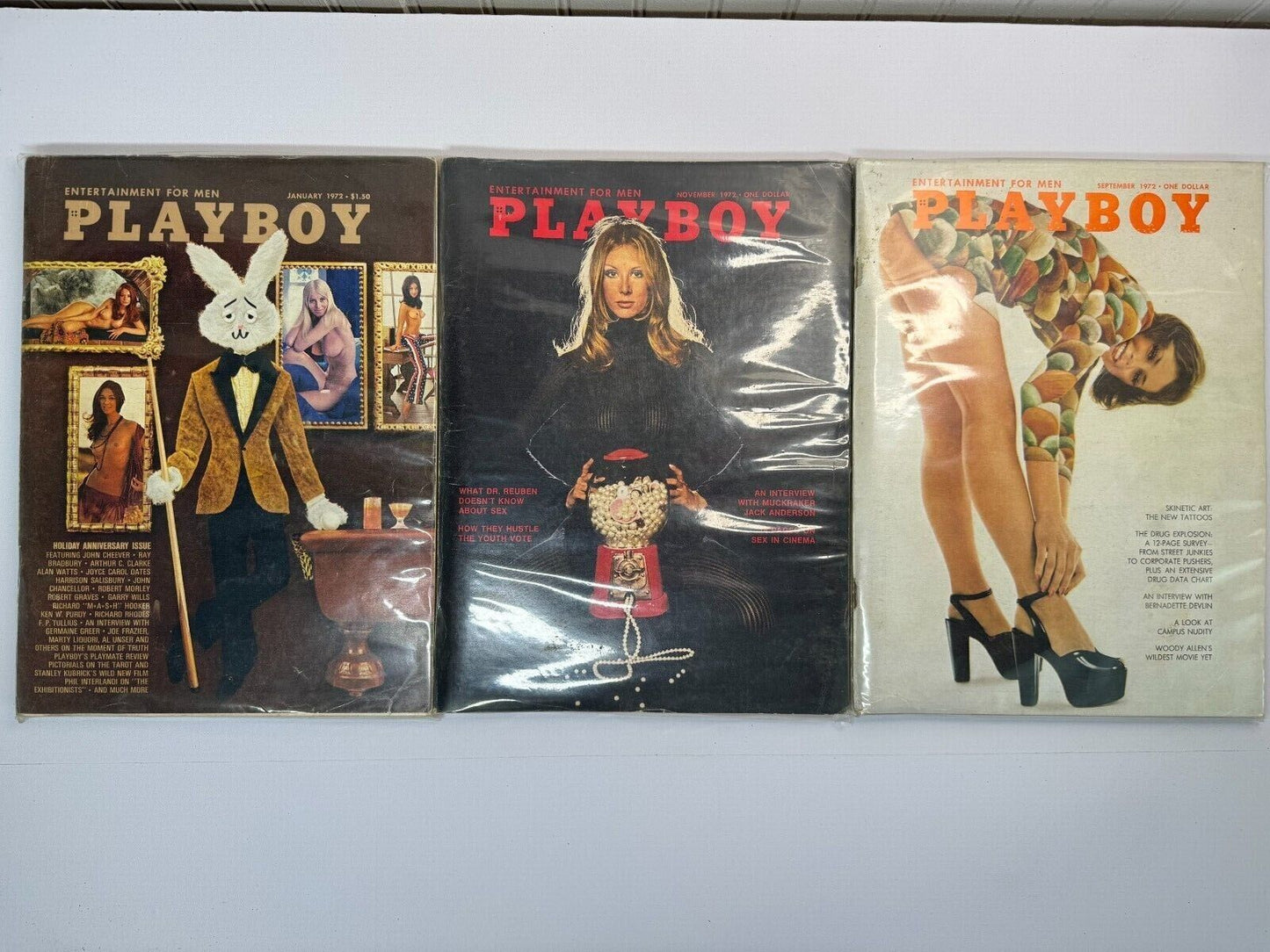 Playboy Magazine, 1972 - Vintage - Pick Your Issue, Actual Item Photos - G/VG