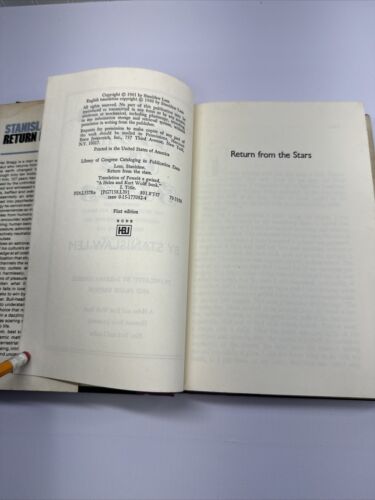 Return from the Stars Stanislaw Lem First Edition 1st Print (Harcourt, 1980) A/G