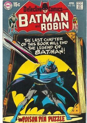 DC Comics Detective Comics Vol 1 #398 1970 5.0 VG/FN