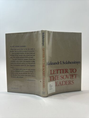 Letter to the Soviet Leaders by Solzhenitsyn, Aleksandr Isaevich