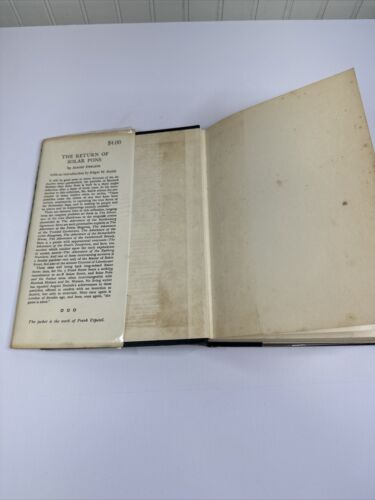 August Derleth The Return of Solar Pons 1958 HCDJ First Edition 1st Printing VG