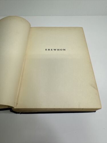 Erewhon or Over The Range by Samuel Butler 1917 Hardcover VG/F