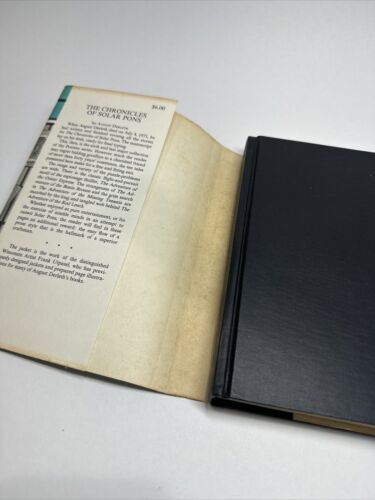 August Derleth The Chronicles of Solar Pons 1973 HCDJ First Edition VG/G