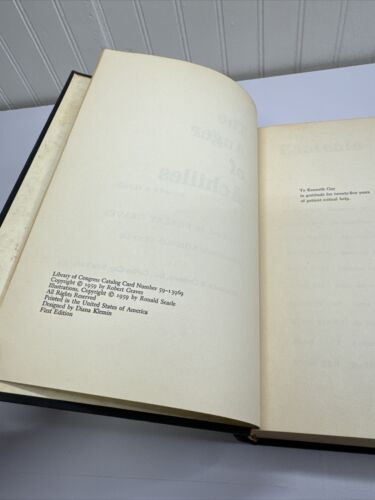 1959 The Anger Of Achilles Homer's Iliad Robert Graves HC 1st Presentation Copy