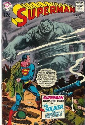 DC Comics Superman Vol 1 #216 1969 4.0 VG