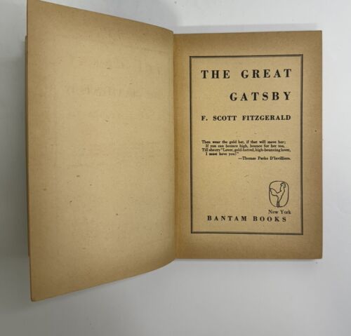 F. Scott Fitzgerald The Great Gatsby