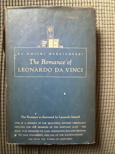 The Romance of Leonardo Da Vinci Heritage Press Guerney Antique 1954 Hardcover