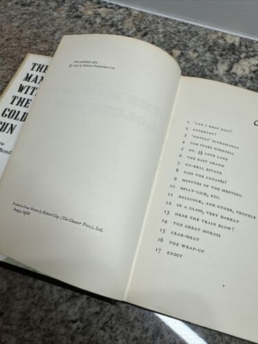 Ian Fleming The Man With The Golden Gun 1965 HCDJ UK First Edition 1st Print VG+