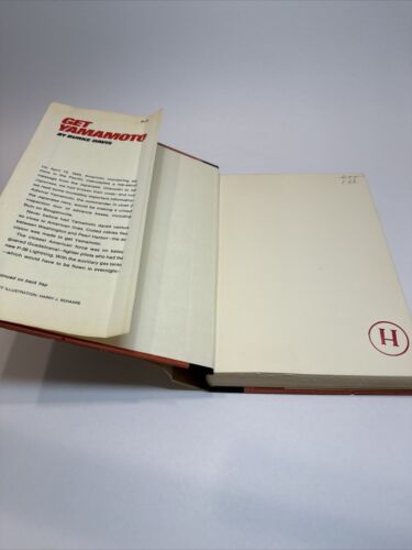 Burke Davis Get Yamamoto 1969 HCDJ First Edition 1st Printing VG/VG