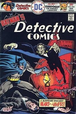 DC Comics Detective Comics Vol 1 #455 1976 5.0 VG/FN