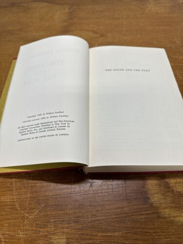 William Faulkner The Sound and the Fury 1956 HC Random House BCE VG