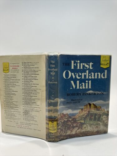 Landmark Book 40 THE FIRST OVERLAND MAIL 1953 Rob. Pinkerton HC DJ