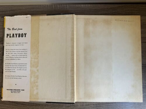 The Best from Playboy 1954 Vintage HCDJ Collectible Book Hugh Hefner VG