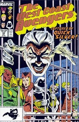 Marvel Comics The West Coast Avengers Vol 2 #34A 1988 7.0 FN/VF