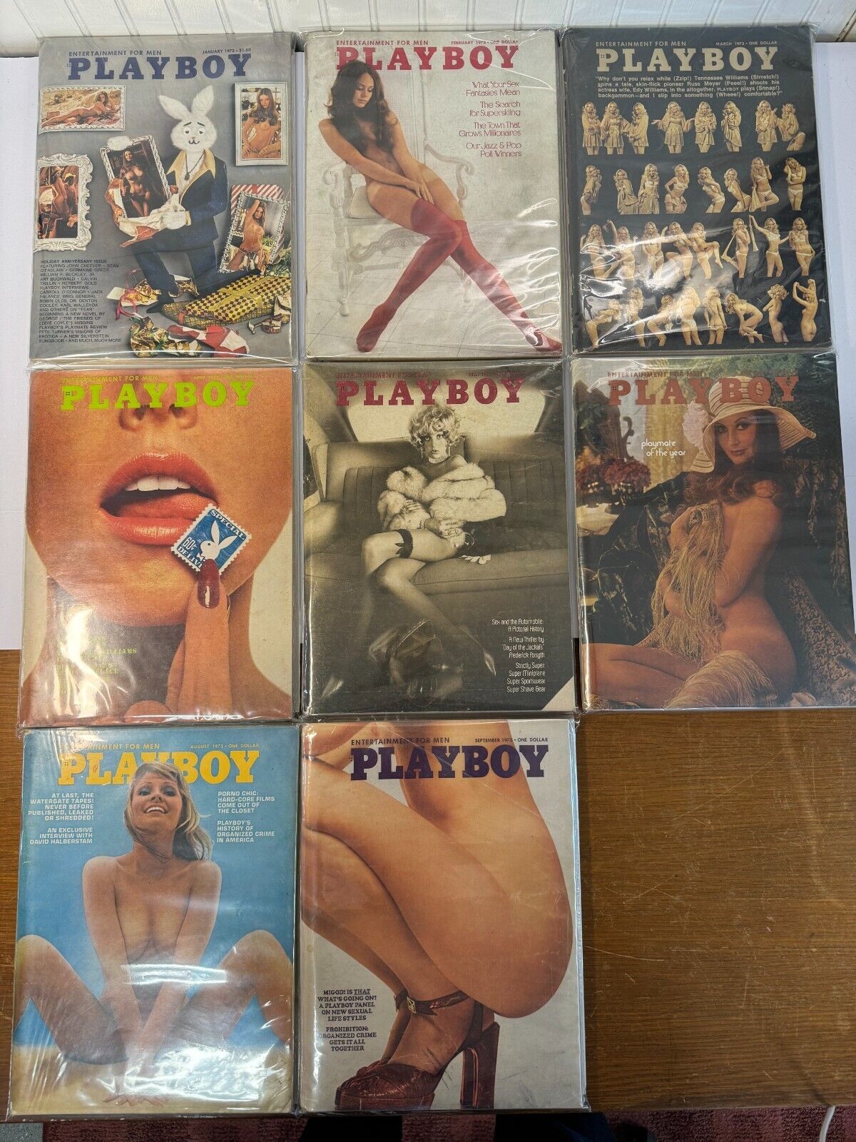 Playboy Magazine 1973 - Pick Your Issue, Actual Item Photos - G/VG+