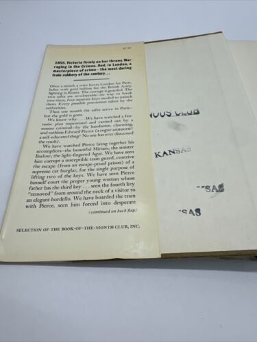 Michael Crichton The Great Train Robbery 1975 HCDJ First Edition ExLib VG