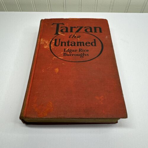 Vintage TARZAN the UNTAMED Edgar Rice Burroughs Grosset & Dunlap 1920 A/G