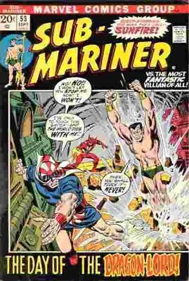 Marvel Comics Sub-Mariner Vol 1 #53A 1972 5.0 VG/FN