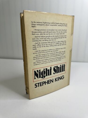 Stephen King Night Shift 1978 HCDJ BCE VG