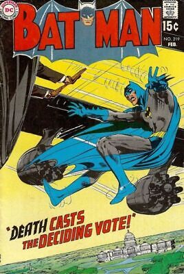 DC Comics Batman Vol 1 #219 1970 5.0 VG/FN