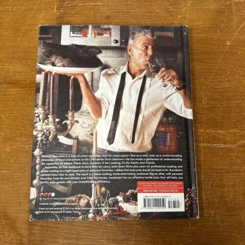 APPETITES A Cookbook by Anthony Bourdain HC 2016 First Edition 1st Printing VG+